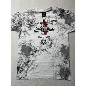 Tribal T Shirt Men's Medium Rare Monochromatic Double Sided Streetwear NWT